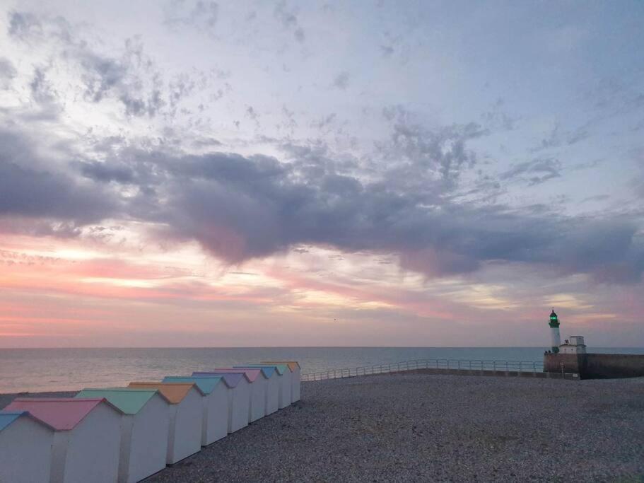 Notre Nid - Grande Terrasse Privee En Bord De Mer, Au Coeur Du Quartier Historique Du Treport ! Wifi Le Tréport Buitenkant foto